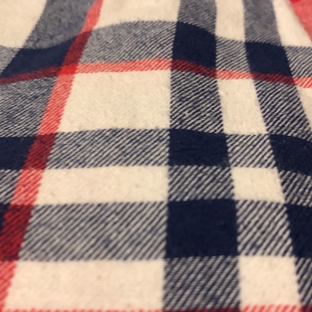 Kids Tommy Hilfiger Blue White and Red Long Sleeve Formal Button Down Shirt - Picture 4 of 8